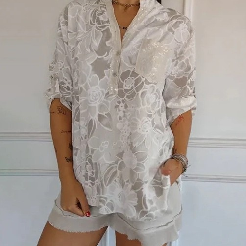 Sara | Blusa con motivo floreale