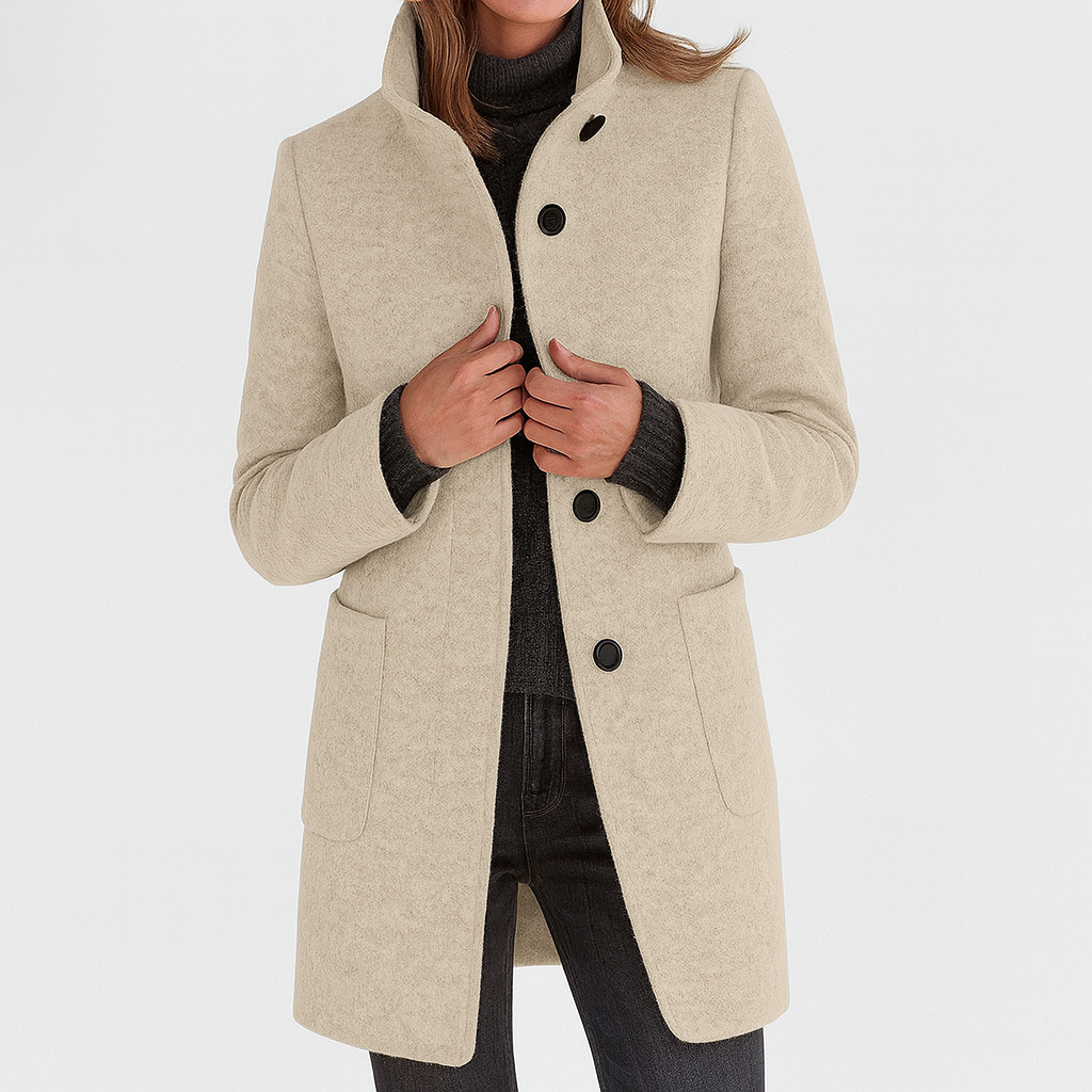 Serena | Cappotto da donna con collo alto
