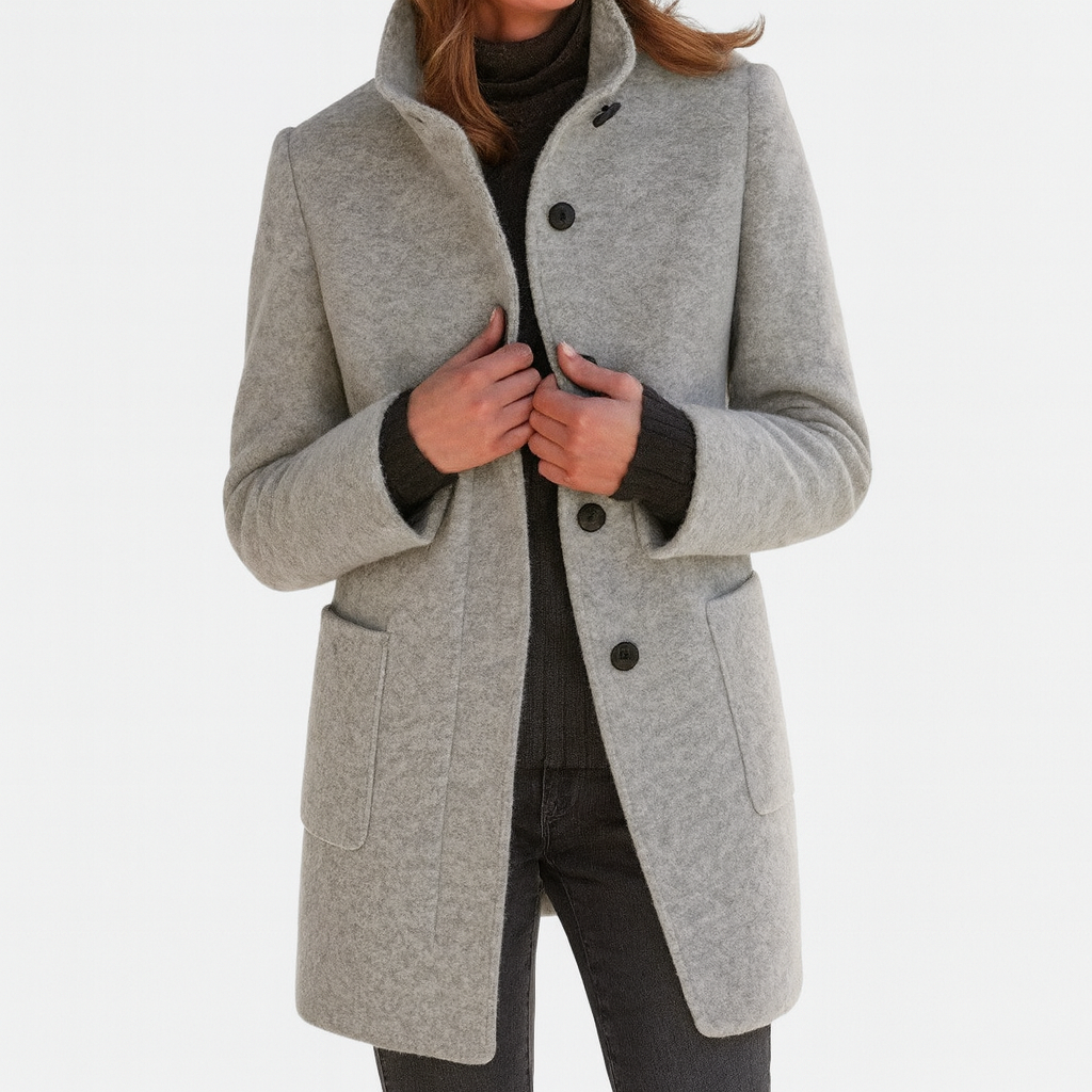 Serena | Cappotto da donna con collo alto