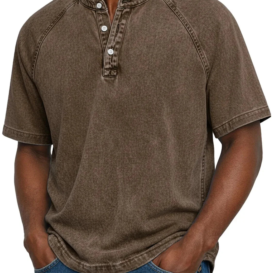 Álvaro | Camicia vintage da uomo con bottoni.