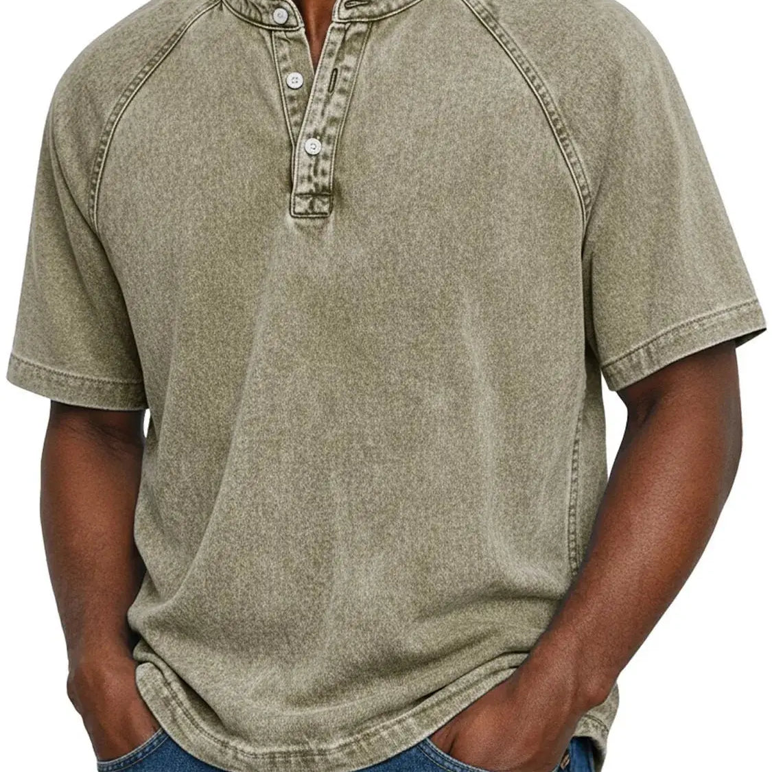 Álvaro | Camicia vintage da uomo con bottoni.