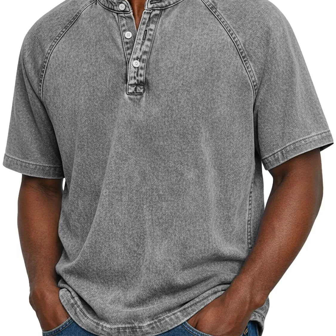 Álvaro | Camicia vintage da uomo con bottoni.