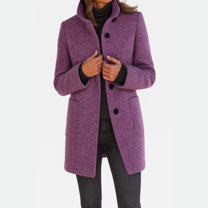 Serena | Cappotto da donna con collo alto