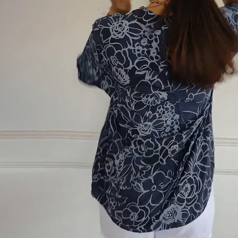 Sara | Blusa con motivo floreale